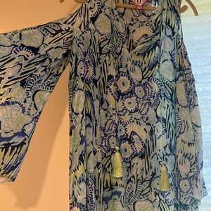 Lilly Pulitzer size medium long sleeve summer dress. Worn once. Dry cleaned